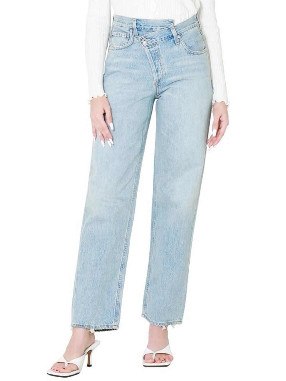 AGOLDE Revolve Criss Cross Upsized Jean in Suburbia Size 24